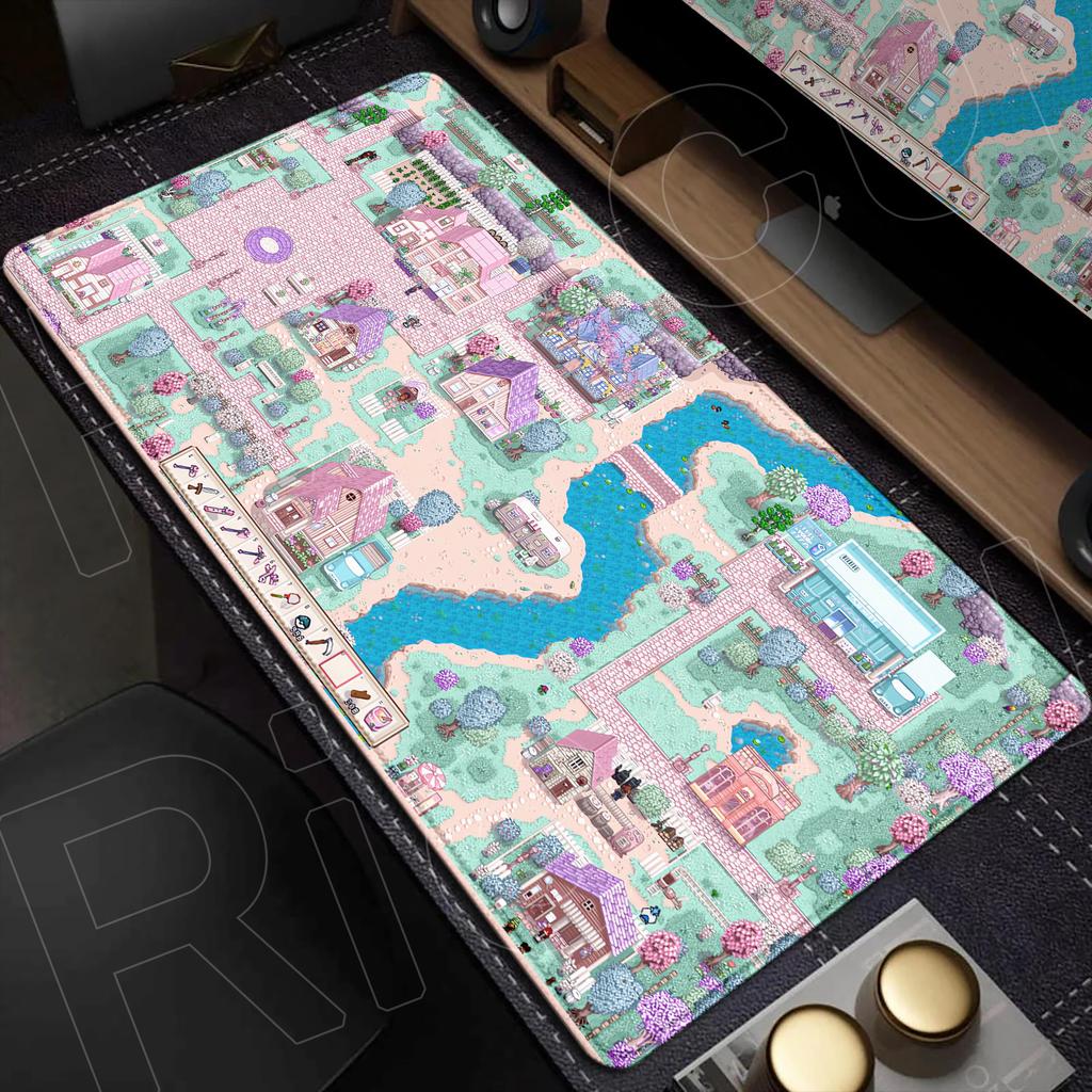 Large Anime Non-slip Keyboard Mouse Pad Laptop Office Accessories Hot Gaming Stardew Valley New Desk Mat Washable Durable Carpet
