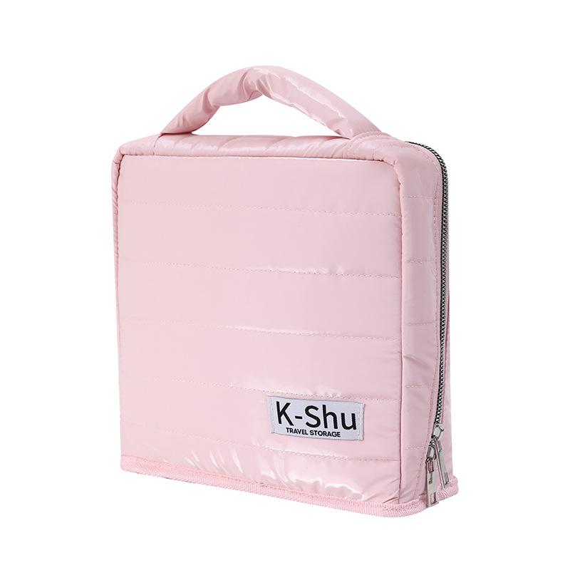 Large Capacity Stand-Up Pencil & Makeup Bag - Travel & Desktop Organizer