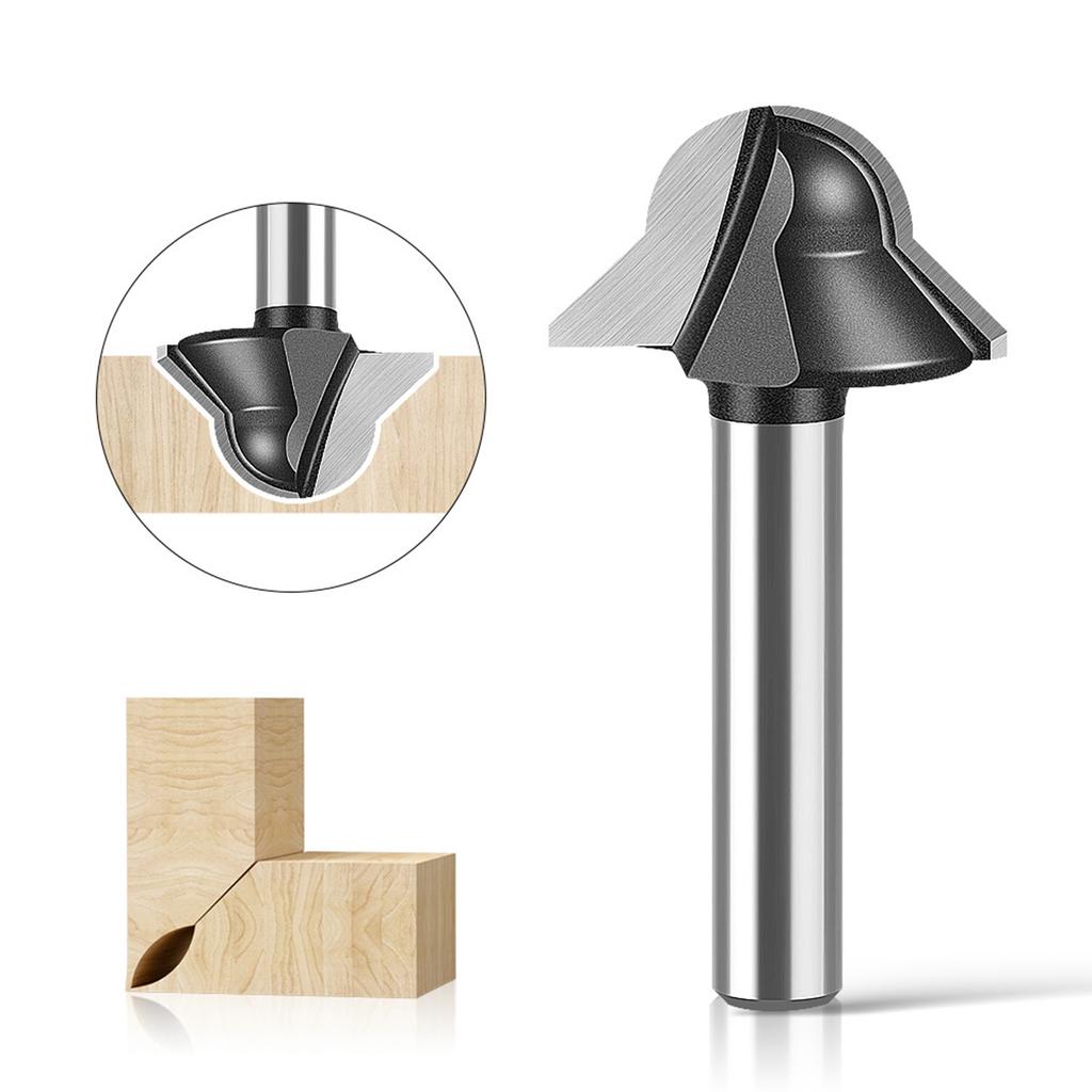 Professioneller Rundboden V-Nut Carbon-Fräser für glatte Holzkanten Leichtes Design Ideal für detaillierte Schreinerarbeiten
