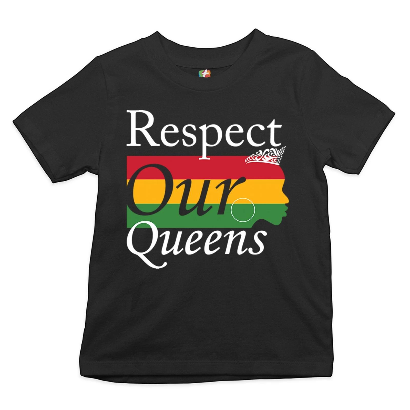 

Respect Our Queens Youth kids boys T-Shirt Black Girl Magic African American Kids 160