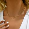 18K Gold Plated Stainless Steel Necklace – Round Bead Chain, Elegant Daily Wear & Vacation, Versatile All-Year Accessory for Women