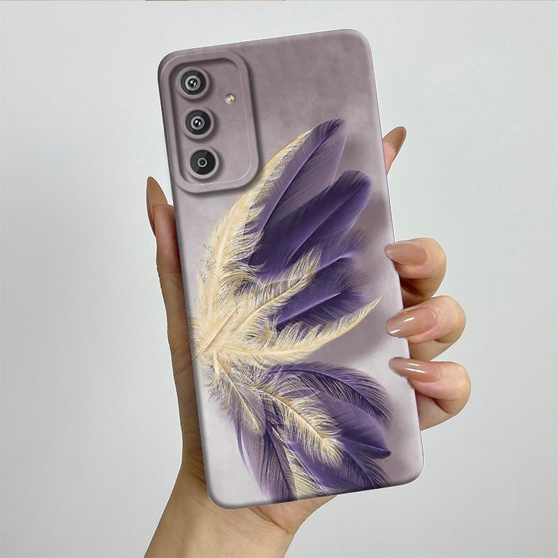 Phone Case for Samsung Galaxy M15 5G F15 5G Fashion Painted Half-wrapped Case Soft Silicon Cases E156 M156 Protection Back Cover