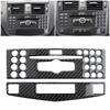 Car Center Console Air Conditioner CD Panel Cover Trim For Mercedes Benz C Class W204 C200 C260 C300 C180 2007-10 Carbon Fiber