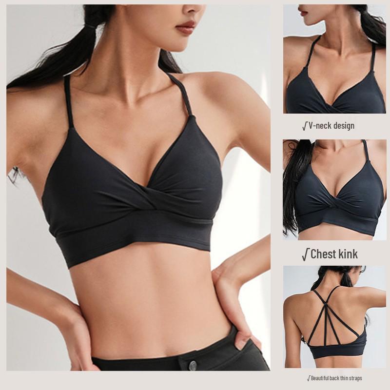 Lulu Women's Outdoor Running Yoga Vest with Anti-Sagging Support Sports Bra