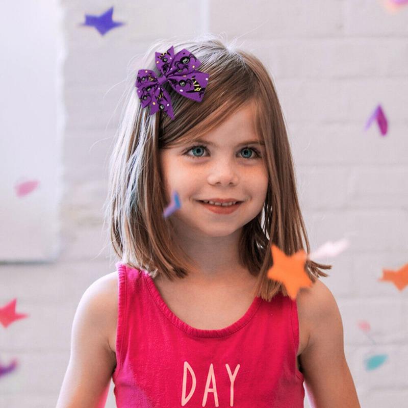 12pcs Halloween Bowknot Hair Pin Halloween Head Decoration