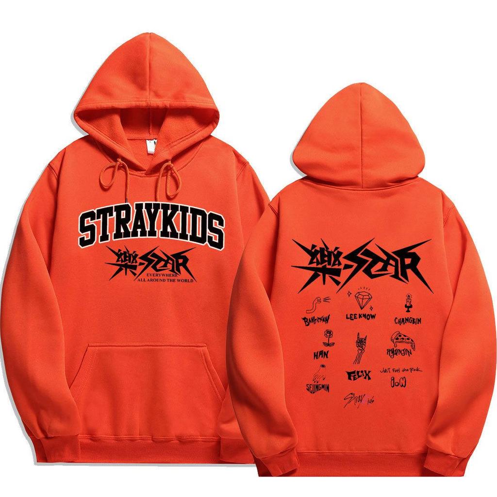 Stray Kids Hoodies Sweatshirts Women Men Cartoon Hoodie Sweatshirt Unisex Cute Printed Cheer Streetwear Coats Tops Pullovers