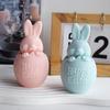 3D Eggshell Rabbit Silicone Candle Mold Creative Easter Animal Aromatherapy Plaster Resin Handmade Soap Chocolate Baking Tools