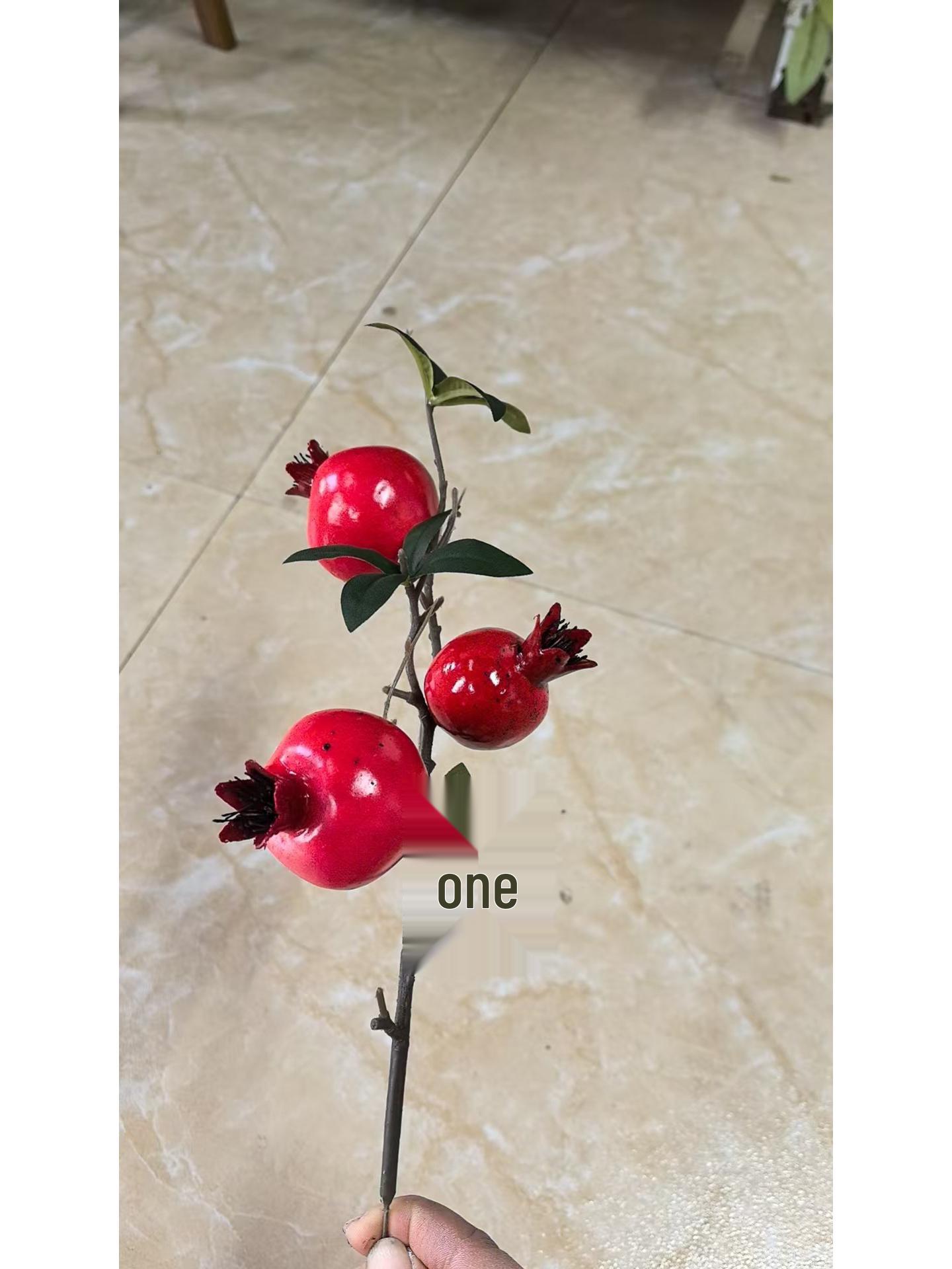 

Auspicious Pomegranate Flower Arrangement - Festive Artificial Fruit & Floral Decor