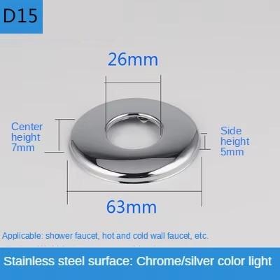 2 ks Konektor vodovodní trubky 1/2"3/4" Nerezová ocel Dekorativní kryt kohoutku Panel úhlového ventilu sprchy Kuchyňské doplňky k kohoutku