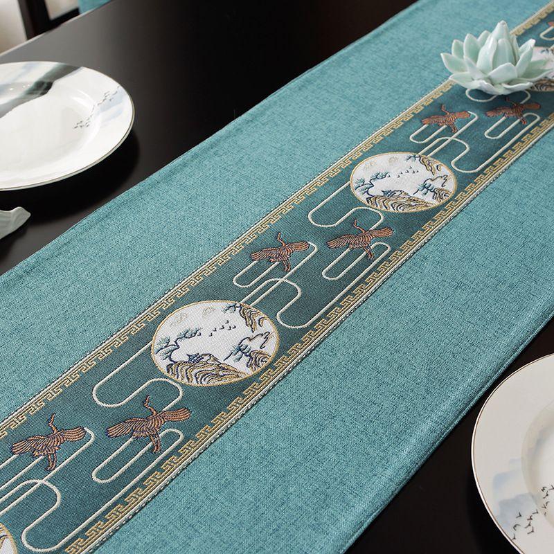 Ceremonia ceaiului cu steag de masă rezistentă la apă, zen, covoraș de ceai, față de masă pentru ceai, față de masă lungă de vânzare la cald în stil chinezesc