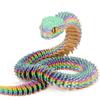 30/40Cm 3D Printed Snake Toys Funny Rotatable Articulated Printed Snake Craft Ornament Simulation Animal Home Desktop Ornament