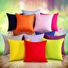 Solid Color Cushion Cover Simple Candy Color Throw Pillow Case For Sofa Solid Home Decorative