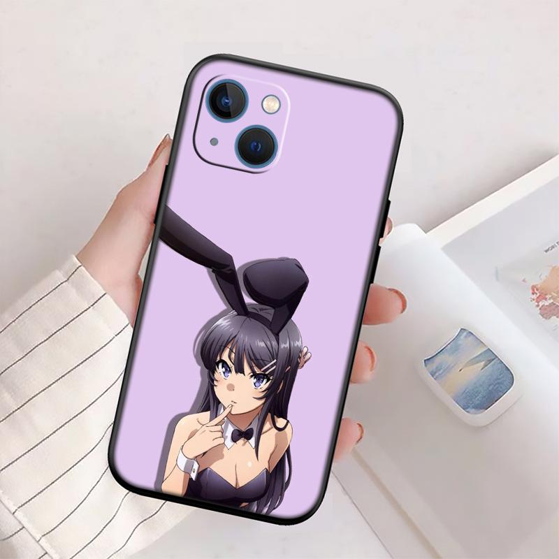 BH11 Bunny Cute Girl Anime New High-End Shell Phone Case for iPhone 16 15 14 13 12 Pro Max Plus Mini