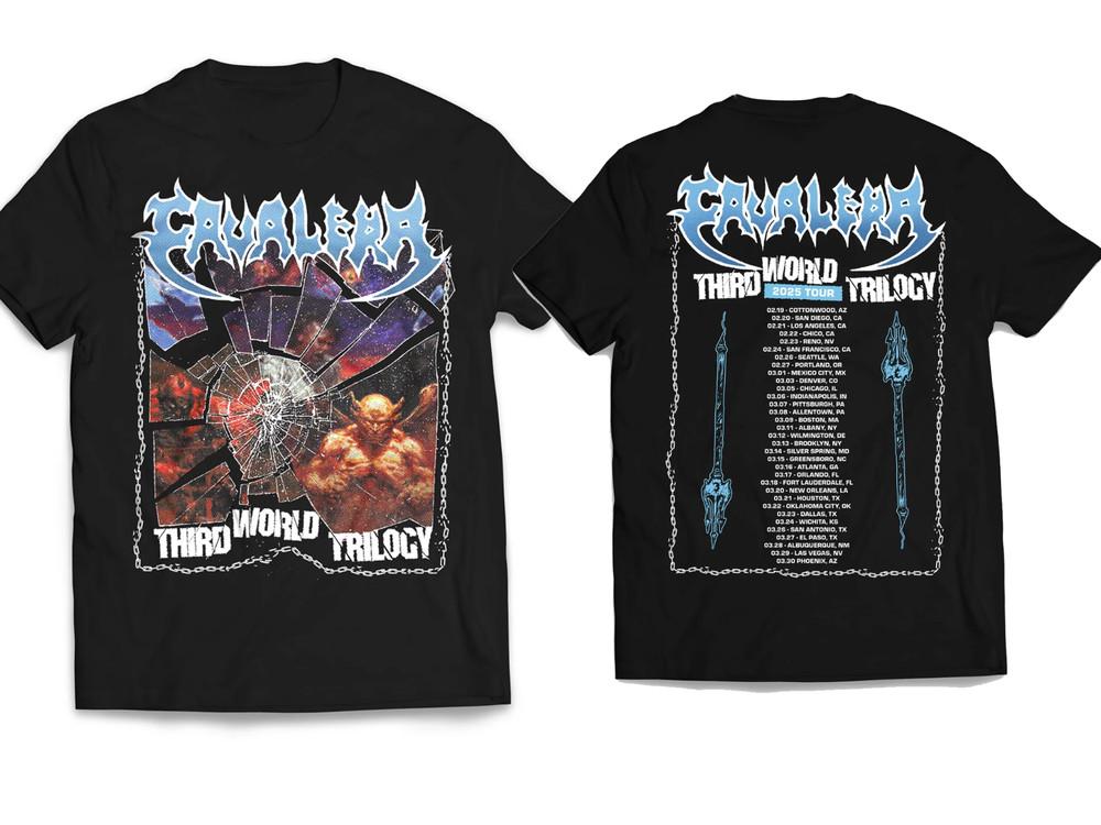

NEW Cavalera - Third World Trilogy Tour Date 2025 T Shirt Size S-5Xl AR1379 Unisex T-Shirt XXXXL