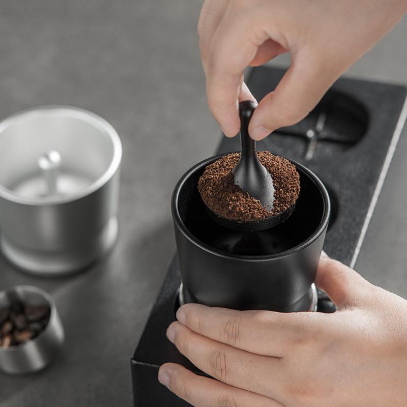 Aluminum Alloy Coffee Grinder Powder Falling Cup Espresso Dosing Cup EK43/58MM Coffee Dosing Cup Coffeeware Tamper Powder Tools