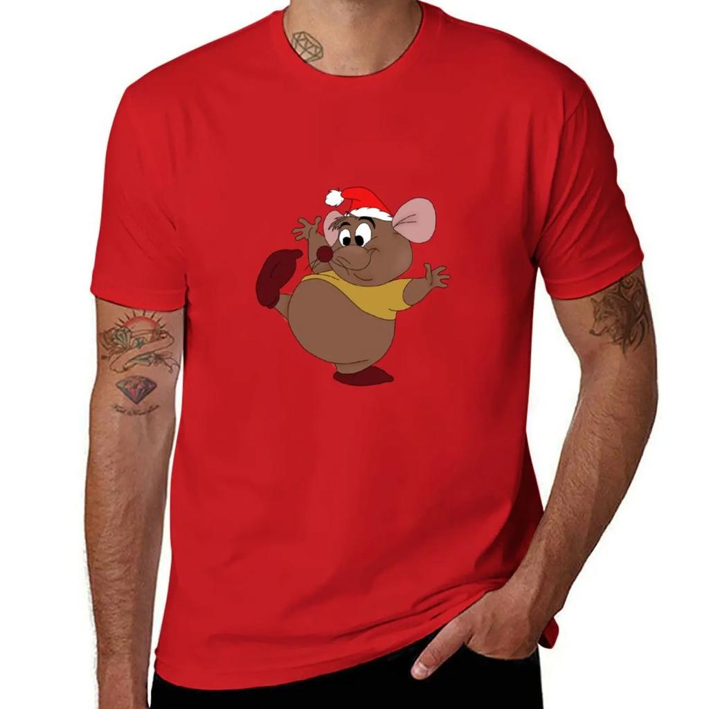 Christmas Gus T-Shirt Vintage T Shirts Aesthetic Clothes Heavyweights Outfits for Men
