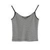 Women's Cotton Striped Camisole Vest Summer New V-neck Sexy Backless Hot Girl Inside Out Sleeveless Tops