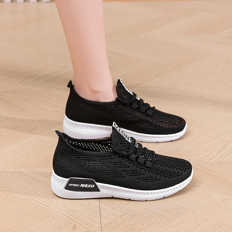 Pantofi casual de damă cu talpă moale, pantofi ușori, pantofi simpli versatili pentru copii, pantofi cu plasă ajurată