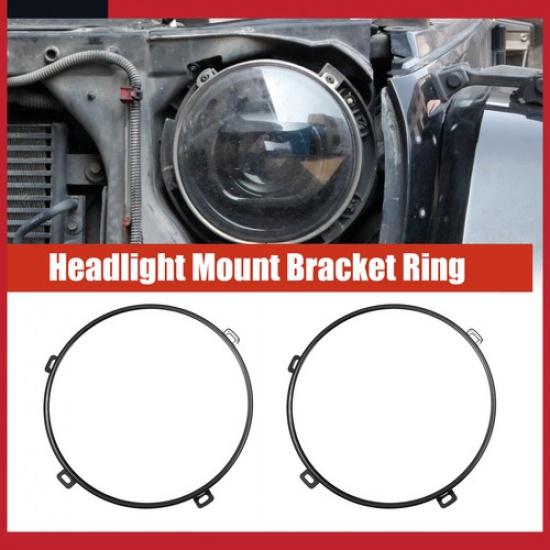 Pack of 2 For Jeep TJ Wrangler 97-06 7" Round Headlight Mounting Bracket Ring