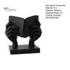 Solide Textur Skulptur 3D Gedrucktes Abstraktes Gesicht & Hand Reading Skulptur, Moderne Minimalistische Kunstfigurine, Exquisites Tischplatten Kleines Schreibtischornament,