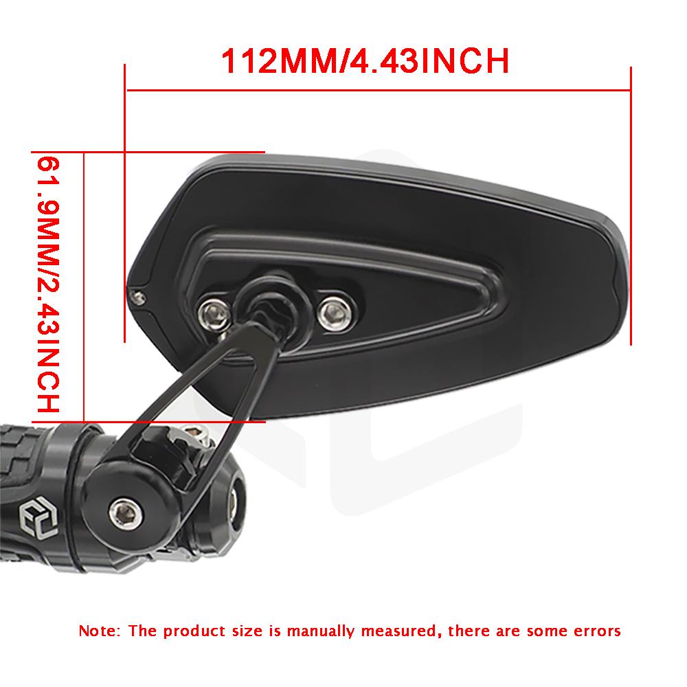 Rétroviseurs Latéraux Moto Pour Kawasaki Z Series - Rotatifs, Réglables, Verre Ultra-Clair (Z1000, Z900, Z650, Z400, Etc.)