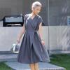 Elegant French Style Summer Short Sleeve Dress