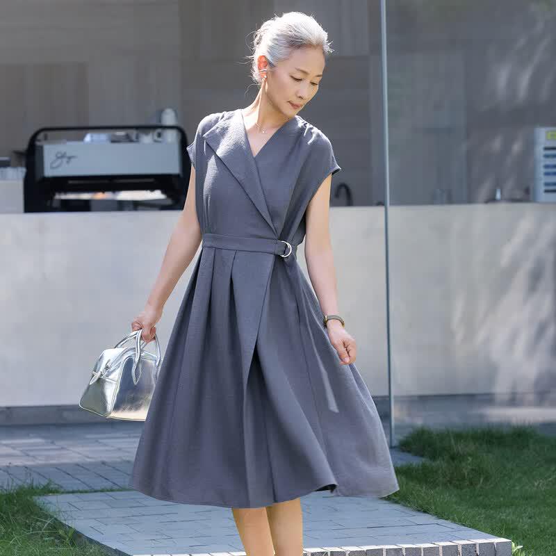 Elegant French Style Summer Short Sleeve Dress