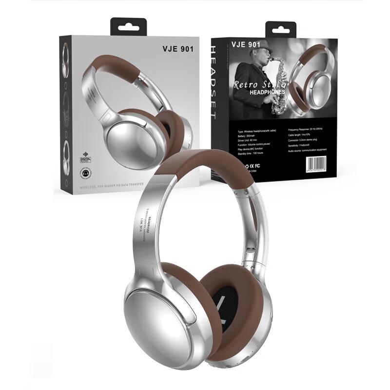 

Retro Wireless Bluetooth Over-Ear Headphones