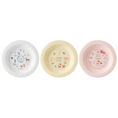 

Skater Children s Small Plates, Set of 3, Hello Kitty and Sanrio, 15cm, Made in Japan, PA-4