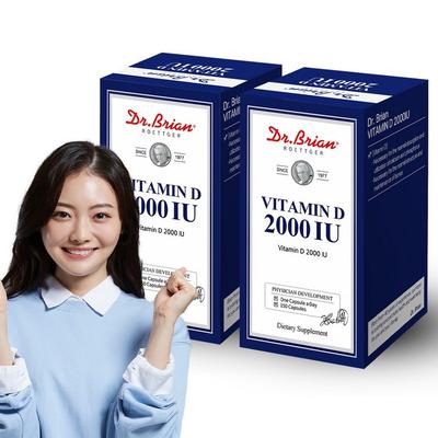 Teenagers High School Students Vitamin D Dr. Brian D3 2000IU 150 Capsules Large Capacity Pregnant Women and Nursing Mothers Whole Family Type D,