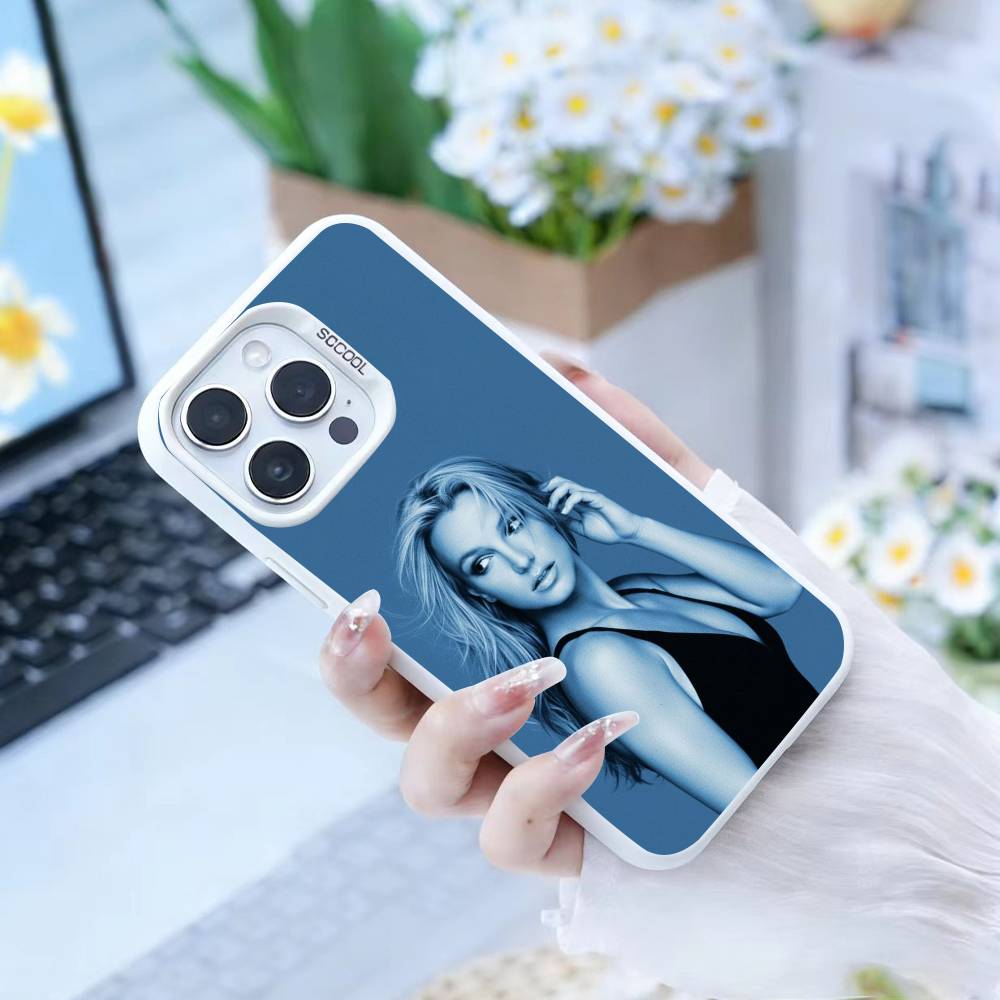 J-Singer B-Britney Spears   Phone Case For IPhone 16 17 15 14 12 13 Pro Max white Color Shockproof Cover