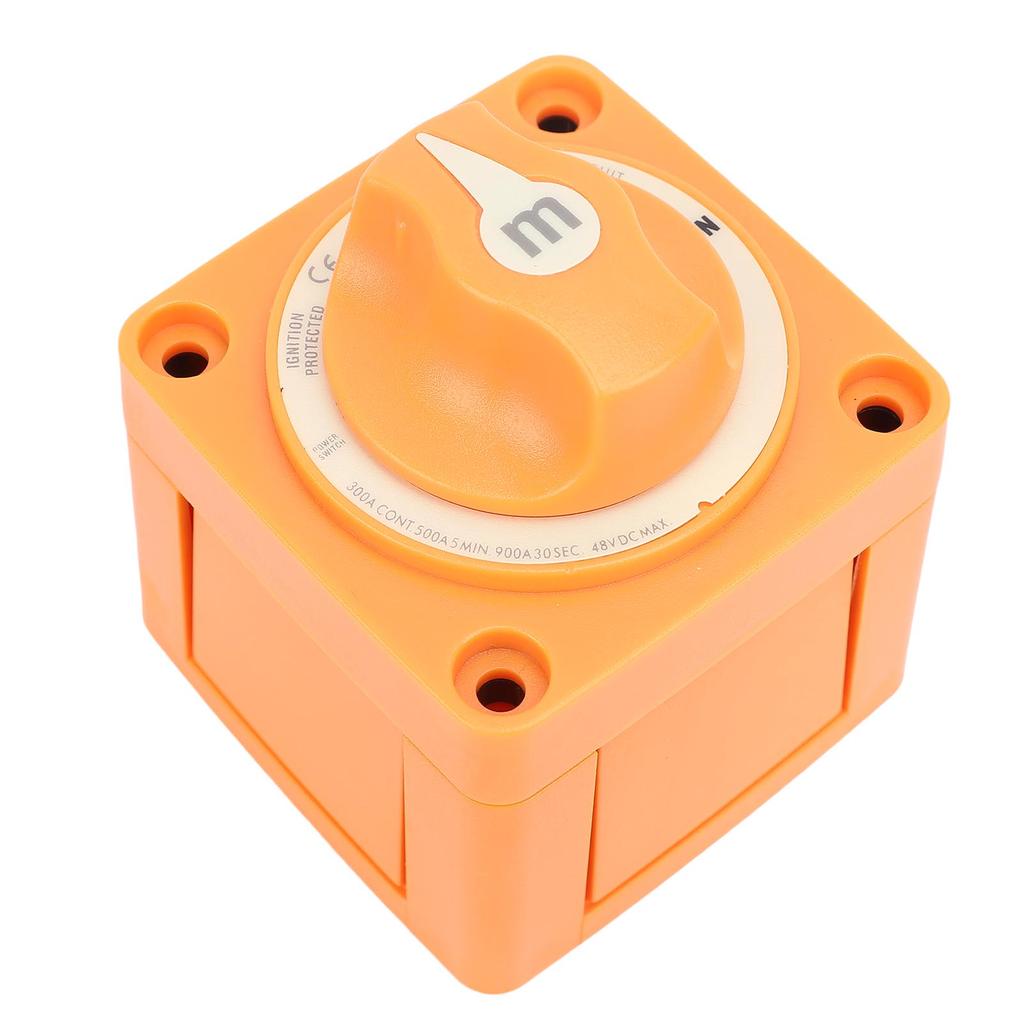 300A Marine Battery Switch Single Circuit ON Off Battery Switch with Knob Battery Disconnect Switch