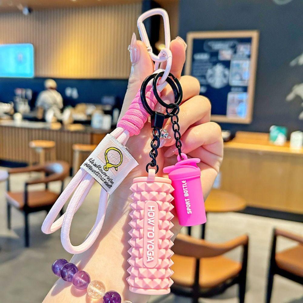 Water Cups Simulation Dumbbells Keyring Detachable Fitness Series Pendant  Bodybuilder