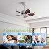 22" Household Electric Ceiling Fan with Hook 3/5 Blades & LED Lighting Fan Silent DC Motor & Energy Saving Fan