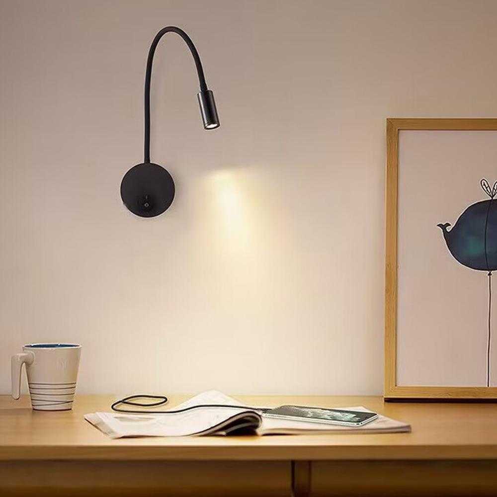 Wall Mounted Reading Lamp 3W LED Wall Light Modern Wall Lamp  Bedroom