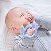 b.box (Beebox) [b.box official product] Wrist Teether, Silicone, Baby Shower Gift, Dishwasher Safe (Upper Rack) [Wrist Teether] Lullaby Blue