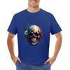 American Flag Skull T-shirt Hippie Clothes Summer Tops Black T-shirts for Men
