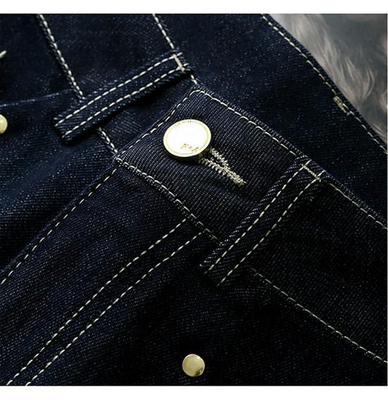 2025 Spring Women's Wide-Leg Denim Jeans - Loose Fit in Blue