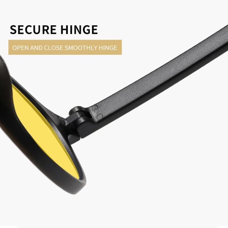 Retro Night Vision Anti Blue Light Sunglasses Round Frame Men Outdoor Sport Sunglasses Unisex Day Night Vision Driving Eyewear