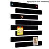 8Pcs Felt Pin Board Bar Strips Self-Adhesive Lightweight Bulletin Board Strips For Memo Schedule Photo Display Wall Decoration