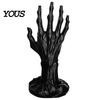 Gothic Hand Ring Holder 3D Printed Skeleton Jewelry Display Stand for Rings Earrings, Organizer Unique Earring Storage Tray Bracelet Watch, Halloween