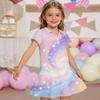 Kids'  Dress - Short Sleeve Pocket Color Frock Kids' Collared Dress - Short Sleeve Pocket Frock