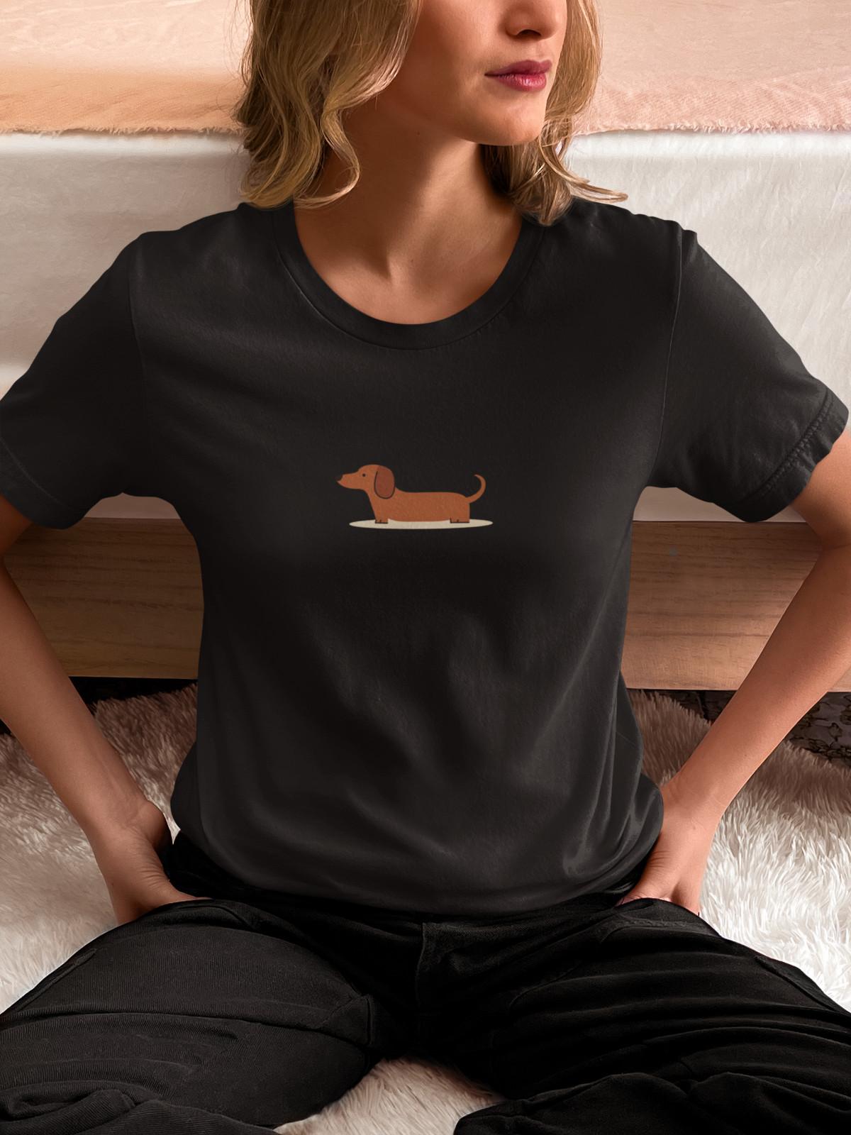 

Dachshund Dog Graphic T-Shirt Mens Womens Tees Top Funny Sausage Pet Lover Gift Tee Unisex Top Tee S