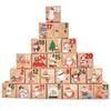 24pcs DIY Advent Calendar Boxes Mini Xmas Numbered Decorative Boxes  Desktop Decor