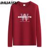 IHUASU Spring and Autumn Men's Long-sleeved T-shirt Men's O-collar Bottoming Shirt Men's Top Clothes T-shirts