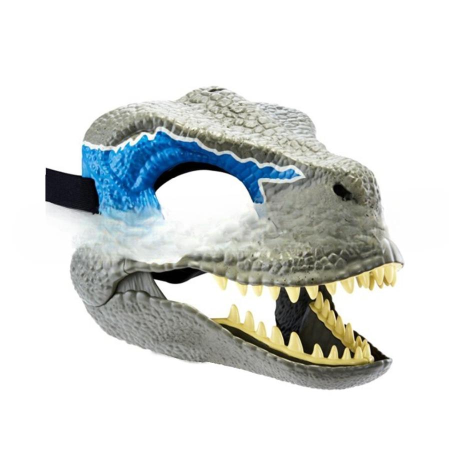 Maschera facciale a bocca di dinosauro per Halloween e Natale. Maschera animale carina dinosauro - Tirannosauro rex.