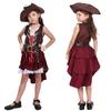 Dívčí kostým na Halloween Karibský pirátský outfit Dětské párty šaty Cosplay sada
