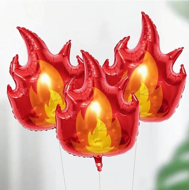 

3/6/8pcs of flame balloons, bright flame balloons for birthday parties, various indoor decoration balloons for shopping malls