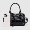 European and American Fashion Rivets Large Capacity Pillow Bag Bowling Motorcycle Handbag Single Shoulder Crossbody Women's Bag
