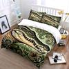Crocodile Art Decor Set Soft Comfortable Duvet Cover Bedding Set Included 1*Duvet Cover & 2*Pillowcases Gift